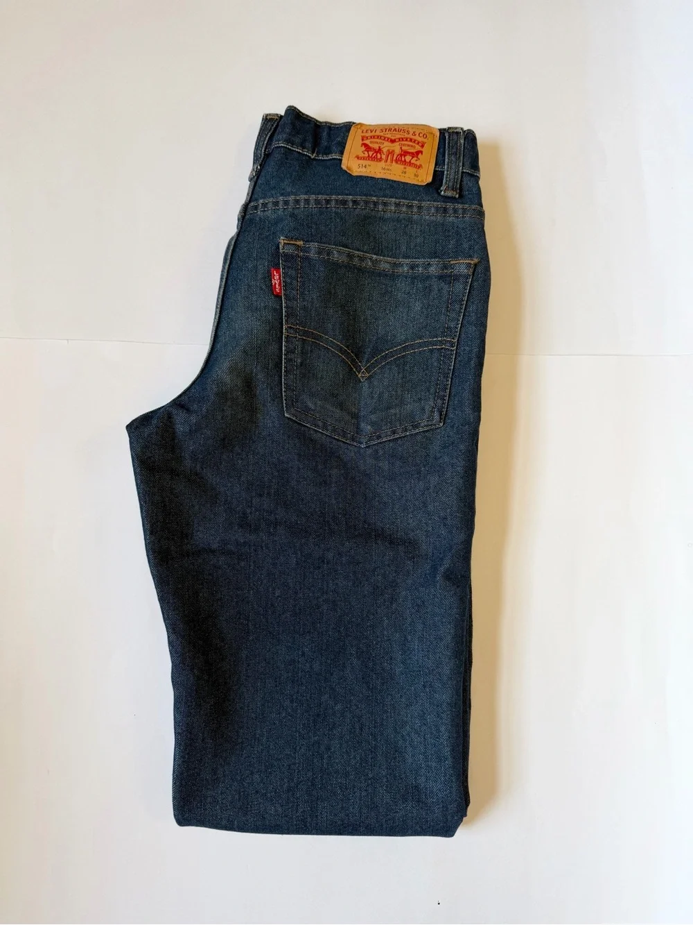 Levi's Boy’s Dark Blue Straight Jeans Youth Boy’s Size 16 REG W28”-L30”